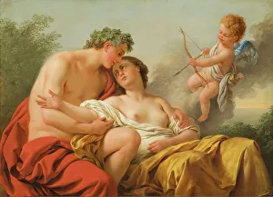 Louis Lagrenée Prints: Bacchus and Ariadne, 1768. Creator: Louis Jean Francois Lagrenee