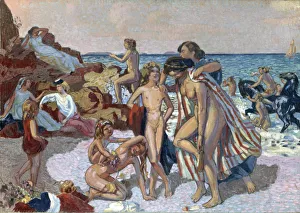 Bather Prints: Bacchus and Ariadne, 1907. Artist: Maurice Denis