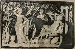 Ariadne Gallery: Bacchus and Ariadne (Cameo), 1st H. 1st cen. AD. Creator: Classical Antiquities