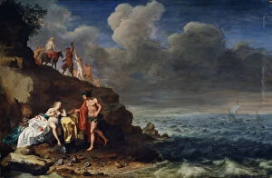 Ariadne Gallery: Bacchus and Ariadne on the Island of Naxos, 17th century. Artist: Cornelis van Poelenburgh