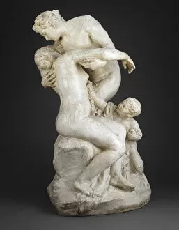 Ariadne Gallery: Bacchus Consoling Ariadne, c. 1892. Creator: Jules Dalou