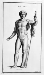 Staff Prints: Bacchus, after a Roman statue, 1757. Artist: Bernard de Montfaucon