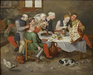 Budapest Collection: The Bacchus Singers, 1580. Creator: Bosch, Hieronymus, (School)