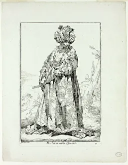 Vien Joseph Marie I Prints: Bacha à trois Queues, plate four from Caravanne du Sultan à la Mecque
