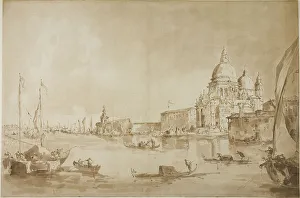 Santa Salute Prints: Bacino di San Marco with the Dogana del Mare and Santa Maria della Salute