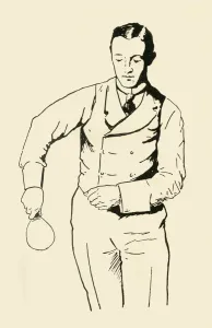 T Fisher Unwin Collection: Back-Hand Service from Right-Hand Side, 1902. Creator: Unknown