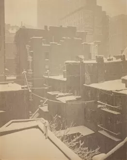 Apartment Gallery: From the Back-Window '291', 1915. Creator: Alfred Stieglitz. From the Back-Window '291', 1915