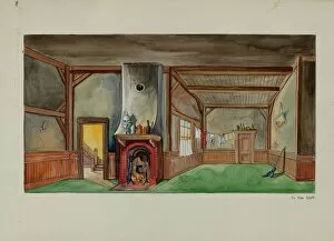 Doorway Collection: Backdrop for Puppet Show, c. 1937. Creator: Vera Van Voris