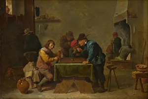 Backgam Gallery: Backgammon Players, c. 1645. Artist: Teniers, David, the Younger (1610-1690)