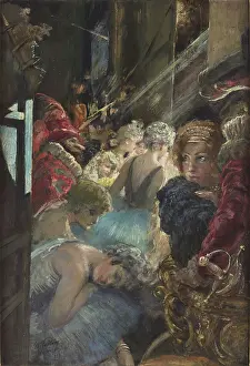 Scala Prints: Backstage of Teatro alla Scala, 1934. Creator: Fortuny y Madrazo, Mariano (1871-1949)