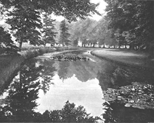 Hampton Court Prints: The Backwater at Hampton Court, Richmond, London, 1894. Creator: Unknown