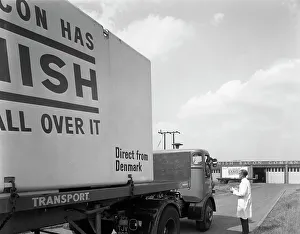 Bacon delivery from Denmark, Kilnhurst, South Yorkshire, 1964. Artist: Michael Walters