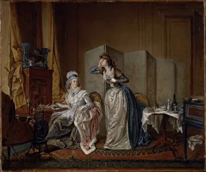 Negligee Collection: The bad news, 1794. Creator: Colin De La Biochaye, Christian Marie (1750-1813)