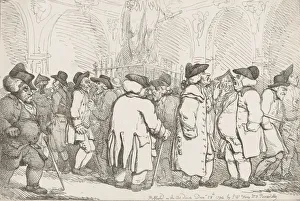 Royal Exchange Collection: Bad News Upon Change, December 28, 1794. December 28, 1794. Creator: Thomas Rowlandson