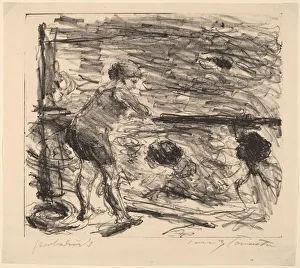 Bath House Prints: Badeanstalt (The Bath House), 1920. Creator: Lovis Corinth