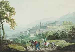 Townscape Prints: Baden seen from the east side, c1814-1815. Creator: Carl Philipp Fohr