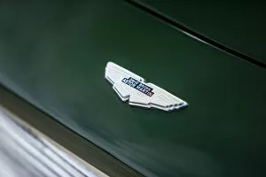 Logo Gallery: Badge of a 1961 Aston Martin DB4 GT previously owned by Donald Campbell. Creator: Unknown