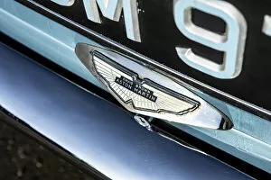 Aston Martin Db4 Collection: Badge of a 1961 Aston Martin DB4 GT SWB lightweight. Creator: Unknown