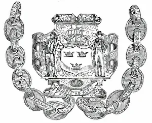 Badge and Chain of the Borough of Tynemouth, 1850. Creator: Unknown