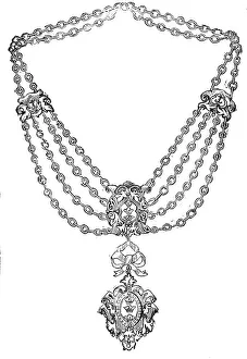 Mayoral Prints: Badge and Chain of the Mayor of Hull, 1857. Creator: Unknown