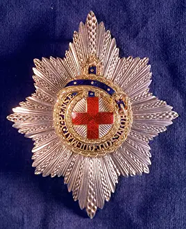 Enamel Prints: Badge of the Order of the Garter, c1955. Creator: Arthur Charles Kirby Ware