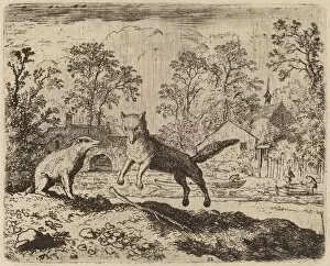 Reynard The Fox Gallery: The Badger Imposes a Penance on Reynard, probably c. 1645 / 1656