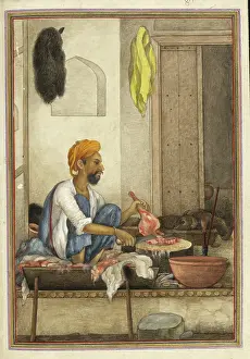 Butcher Prints: Badhak or Qassab, the caste of butcher, 1825. Creator: Anon