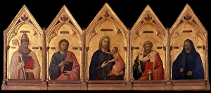 Giotto Di Bondone 1266 1377 Prints: Badia Polyptych, ca 1301-1302. Artist: Giotto di Bondone (1266-1377)