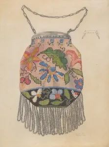 Tassels Prints: Bag, 1935 / 1942. Creator: Samuel O. Klein