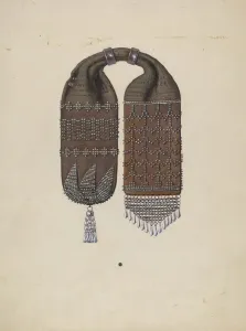 Beading Gallery: Bag, c. 1936. Creator: William High