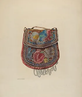 Beading Gallery: Bag, c. 1941. Creator: John Thorsen