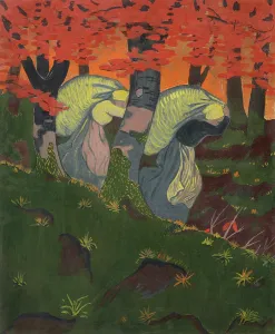 Nabis Prints: Bag Carriers, 1892-1893. Creator: Serusier, Paul (1864-1927)