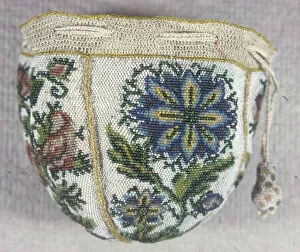 Fashion Accessory Gallery: Bag and Samplers, France, Mid-18th century. Creator: Unknown