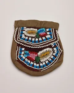 Intricately Prints: Bag With Stylized Floral Design, 1870-1910. Creator: Unknown
