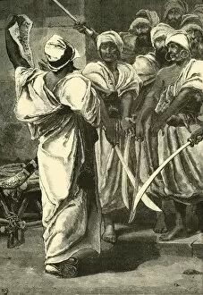 Delivering Gallery: Bagaeus Delivering His Messages to the Persian Guard, 1890. Creator: Unknown