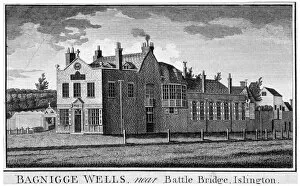 Bagnigge Wells Gallery: Bagnigge Wells near Battle Bridge, London, c1800