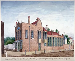 Bagnigge Wells Gallery: Bagnigge Wells tea gardens, Battle Bridge, London, c1800