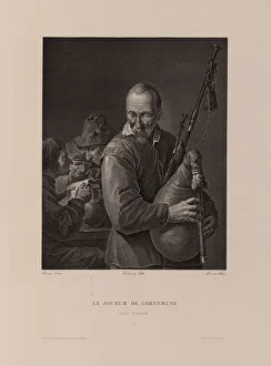 The Bagpiper. Artist: Helman, Isidore Stanislas (1743-1806 / 9)