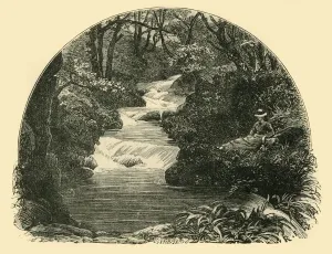 Exmoor Prints: Bagworthy Waterslide, 1898. Creator: Unknown