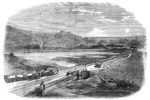 Wagons Prints: The Bahia Railway, Brazil: Paripe Valley - from a photograph by B