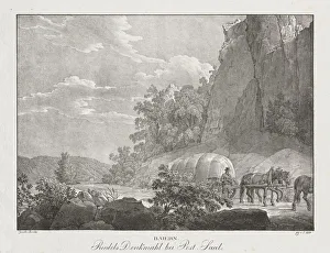 Baiern, Riedels Denkmahl bei Post-Saal. Creator: Jakob Alt (Austrian, 1789-1872)