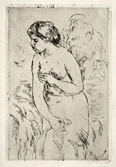 1841 1919 Prints: Baigneuse debout, a mi-jambes. Creator: Pierre-Auguste Renoir (French, 1841-1919)