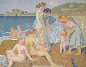 Petit Palais Gallery: Baigneuses aPerros-Guirec, ca 1909-1912. Creator: Denis, Maurice (1870-1943)