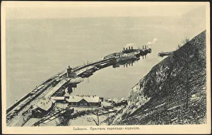 Rift Lake Prints: Baikal. Icebreaker pier, 1904. Creator: Unknown