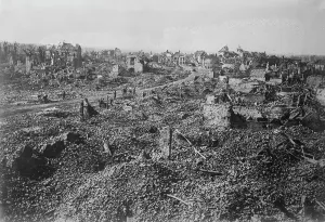 Desolate Prints: Bailleul, 1918, Sept 1918. Creator: Bain News Service