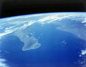 Baja California and the Sea of Cortes, seen from aboard the first Space Shuttle flight, April 1981