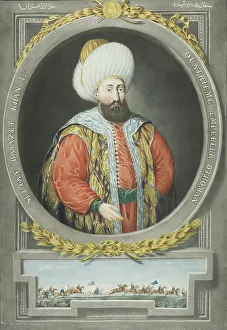 Young John Prints: Bajazet Kahn I, from Portraits of the Emperors of Turkey, 1815. Creator: John Young