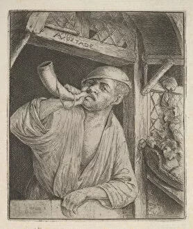 Baker Blowing Horn, 1610-85. Creator: Adriaen van Ostade