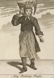 Marcellus Laroon Prints: Any Baking Pears, Cries of London, (c1688?)
