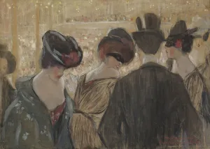 Watercolour And Pastel On Paper Prints: Bal Bullier, Paris